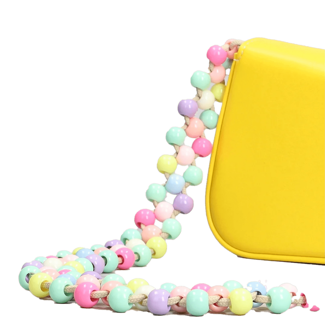 Palm Angels Bead Strap Shoulder Bag Yellow
