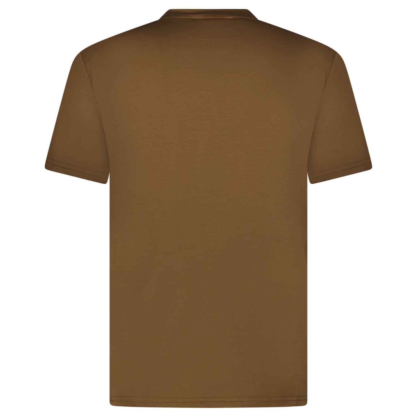 Plain Label Mercerized Cotton T-Shirt Brown
