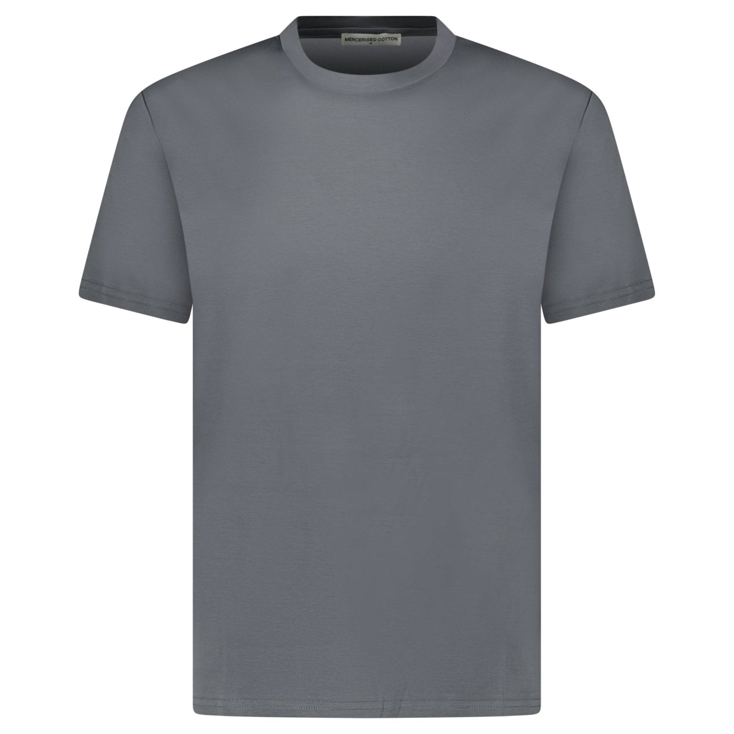 Plain Label Mercerized Cotton T-Shirt Dark Grey