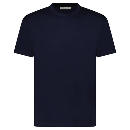 Plain Label Mercerized Cotton T-Shirt Navy