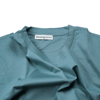 Plain Label Mercerized Cotton T-Shirt Teal