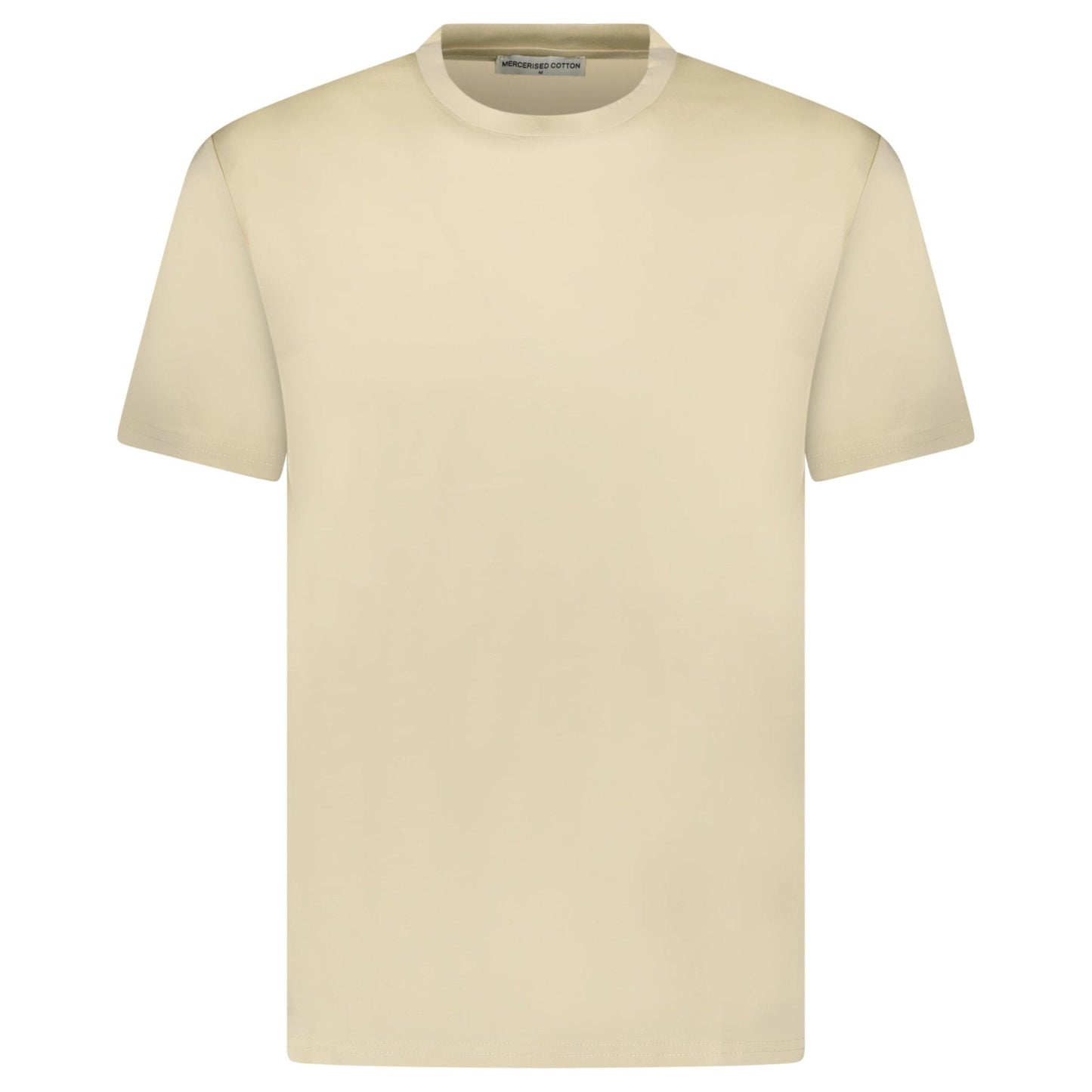 Plain Label Mercerized Cotton T-Shirt Yellow