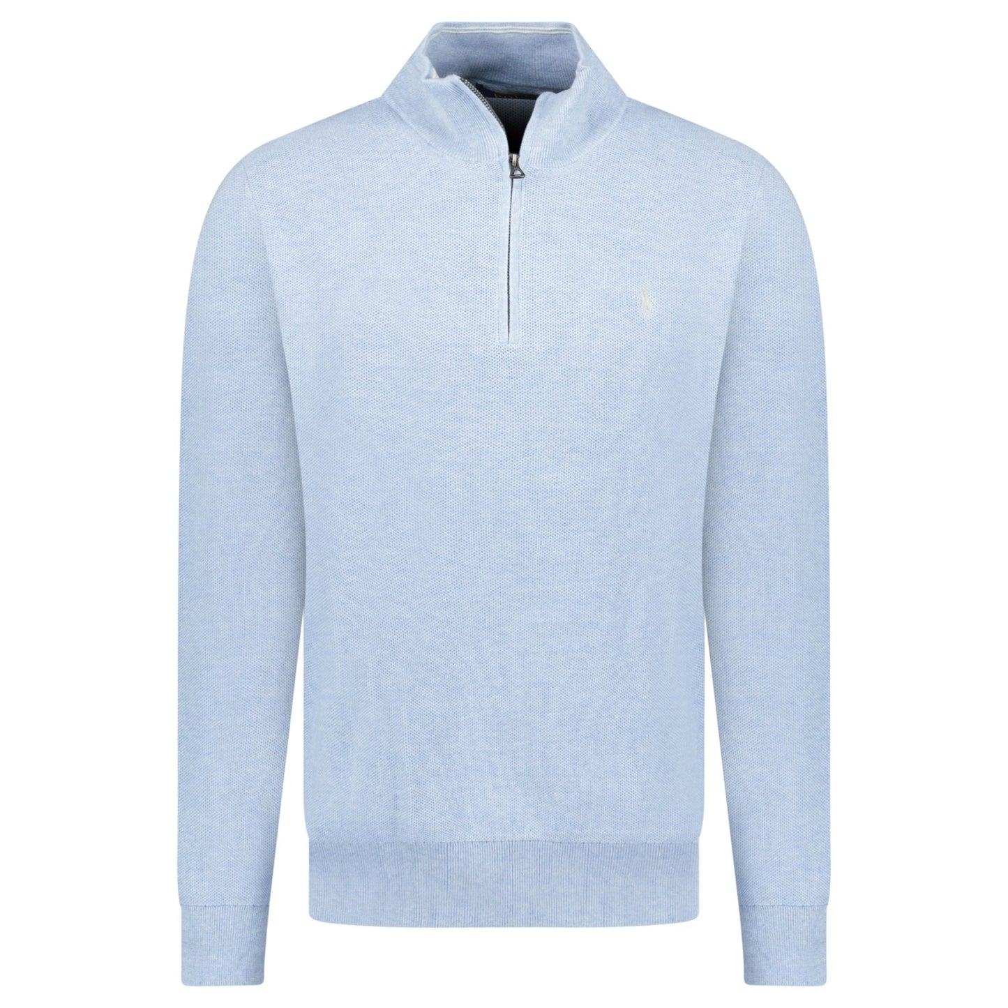 Polo Ralph Lauren Knit Quarter Zip Jumper in Blue Hyacinth