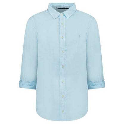 Polo Ralph Lauren Custom Fit Long Sleeve Sport Shirt in Sky