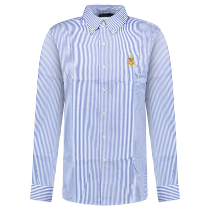 Polo Ralph Lauren Custom Fit Long Sleeve Sport Shirt White/Blue