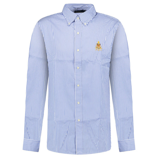 Polo Ralph Lauren Custom Fit Long Sleeve Sport Shirt White/Blue