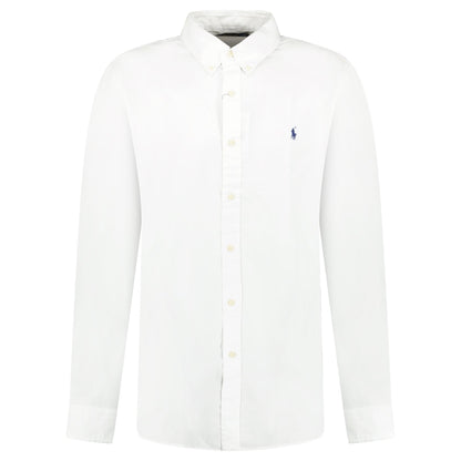 Polo Ralph Lauren Slim Fit Stretch Long Sleeve Sport Shirt White