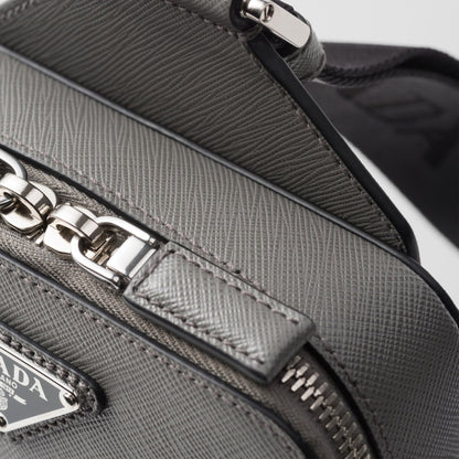 Prada Brique Cross-Body Bag in Marble Grey