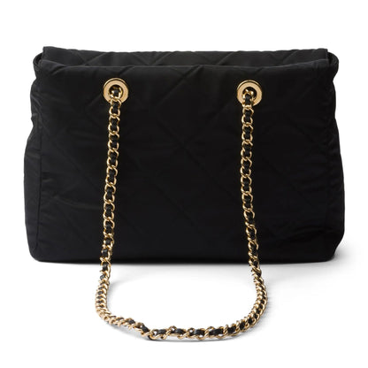 Prada Large Recycled Nylon Totebag in Nero