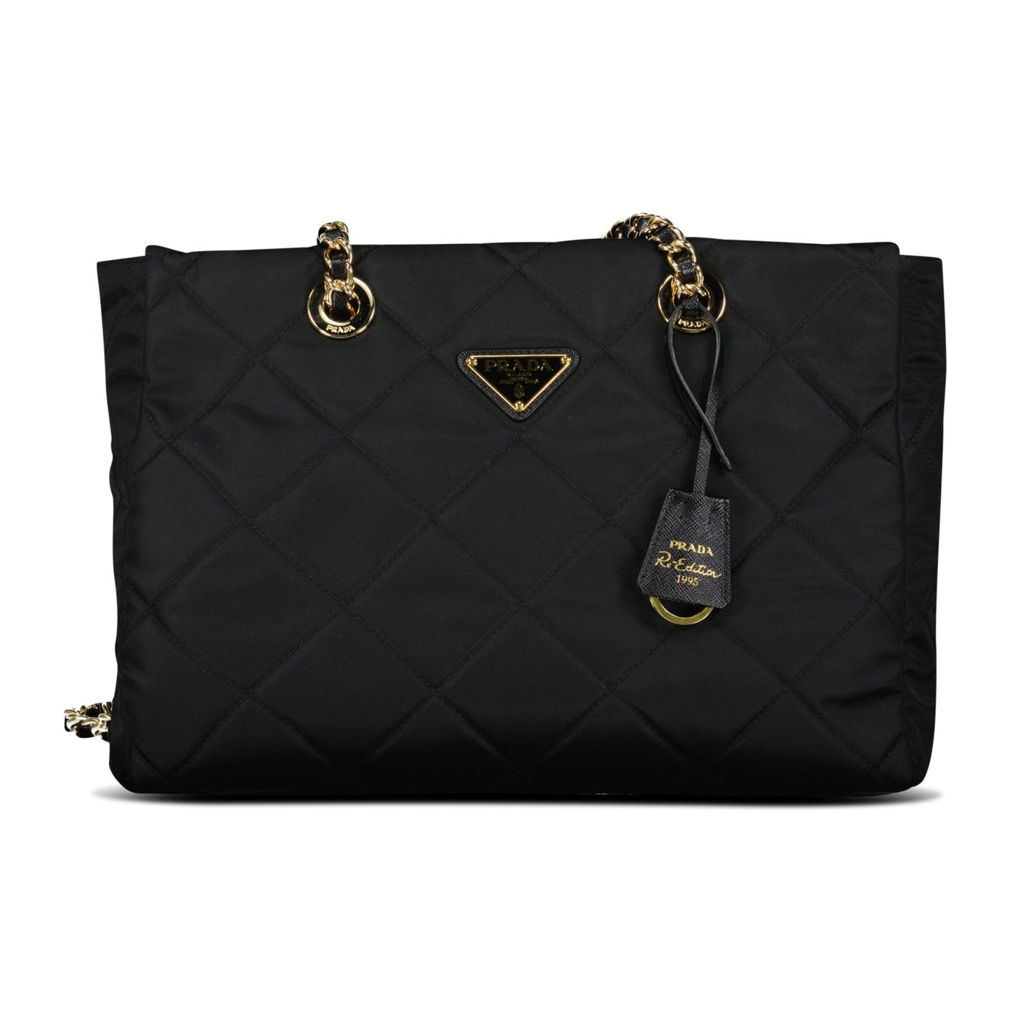 Prada Large Recycled Nylon Totebag in Nero
