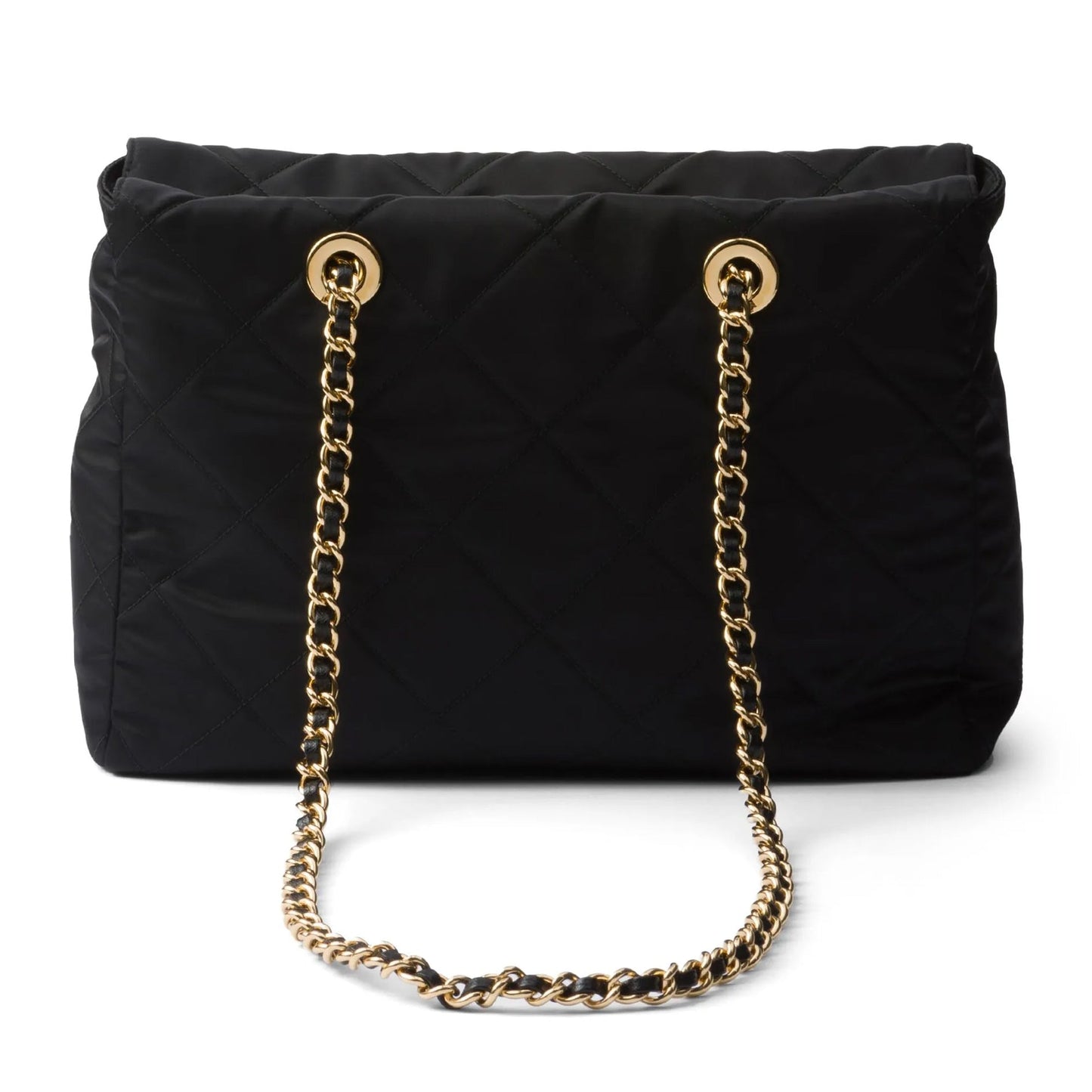 Prada Medium Recycled Nylon Tote Bag in Nero