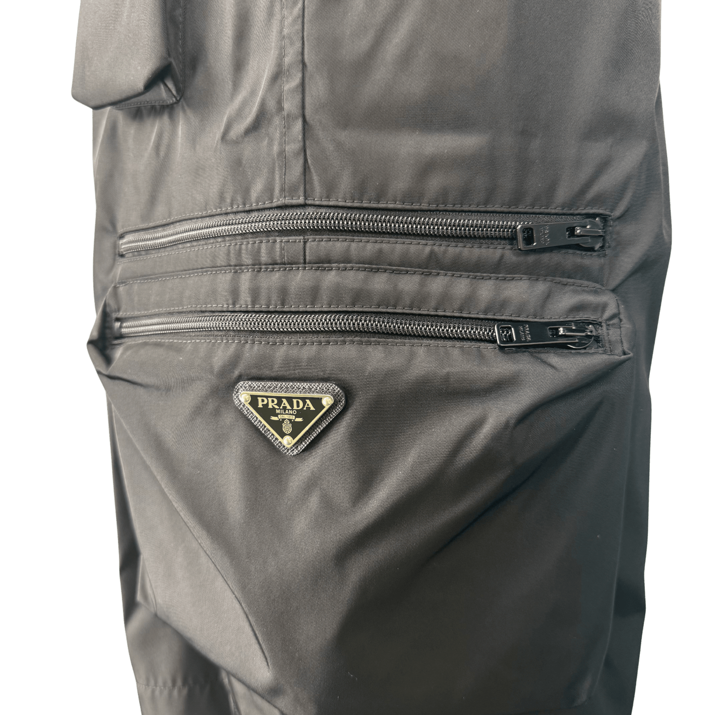 Prada Re-Nylon Cargo Shorts in Black