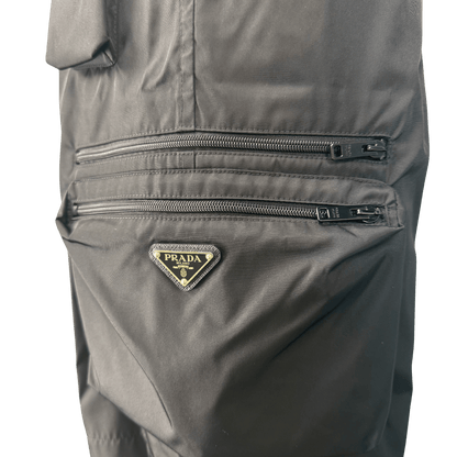 Prada Re-Nylon Cargo Shorts in Black