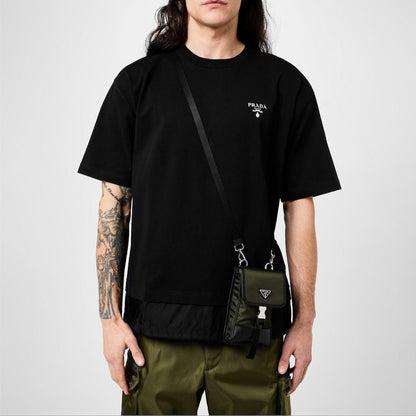 Prada Utility Cross Body Bag in Military Green