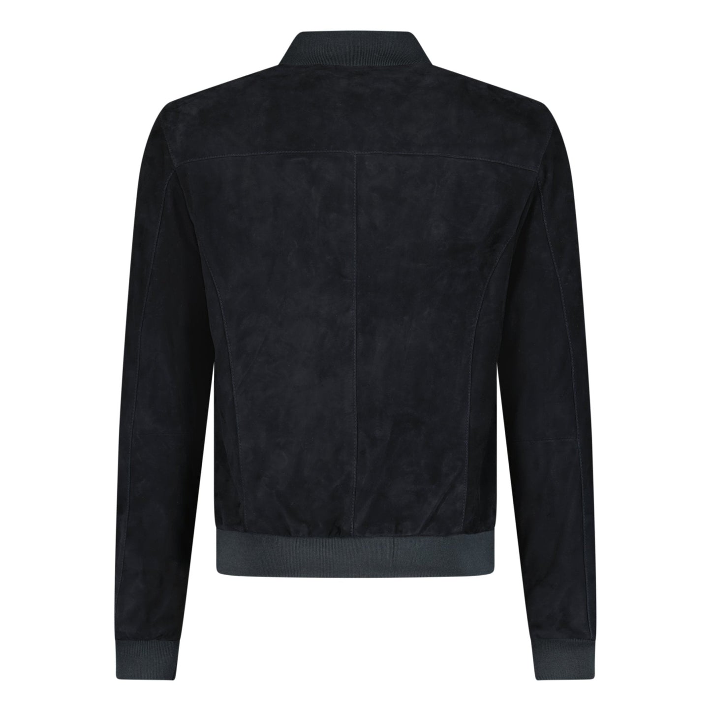 Ruffo Button-Up Suede Jacket Black