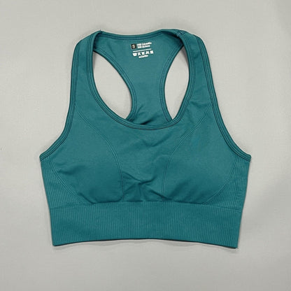 Seamless Sports Bra Set with Peach Hip Trousers – Super Stretch Long Sleeve Yoga Outfit S, M, L