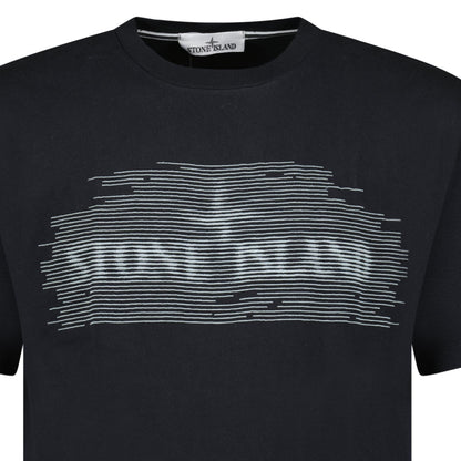 Stone Island 24/2 'Optical One' Print T-Shirt Black