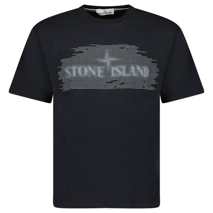 Stone Island 24/2 'Optical One' Print T-Shirt Black