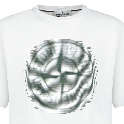 Stone Island 24/2 'Optical Two' Print T-Shirt White