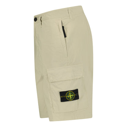 Stone Island Bermuda Cargo Shorts Beige