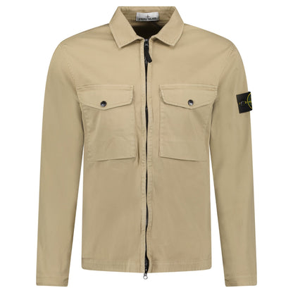 Stone Island Biscuit Front Pocket Over-Shirt