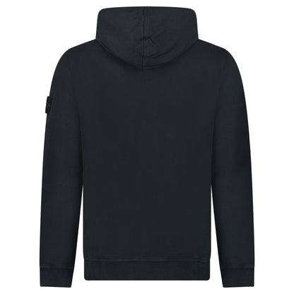 Stone Island Brushed Organic Cotton Hoodie Black