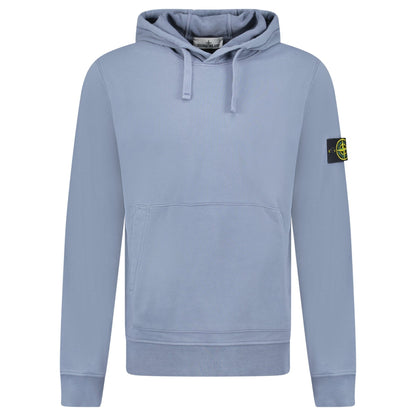 Stone Island Brushed Organic Cotton Hoodie Dark Blue