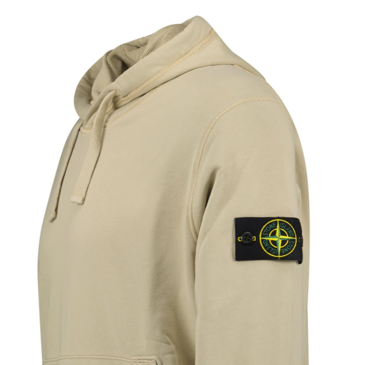 Stone Island Brushed Organic Cotton Hoodie Desert