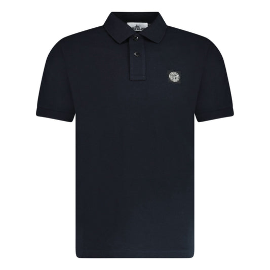 Stone Island Compass Badge Polo T-Shirt Slim Fit Black