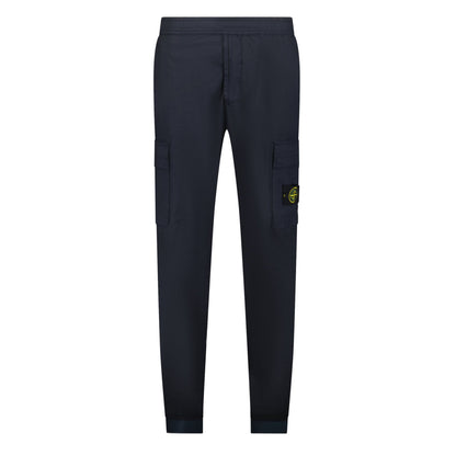 Stone Island Cuffed Cargo Trousers Navy