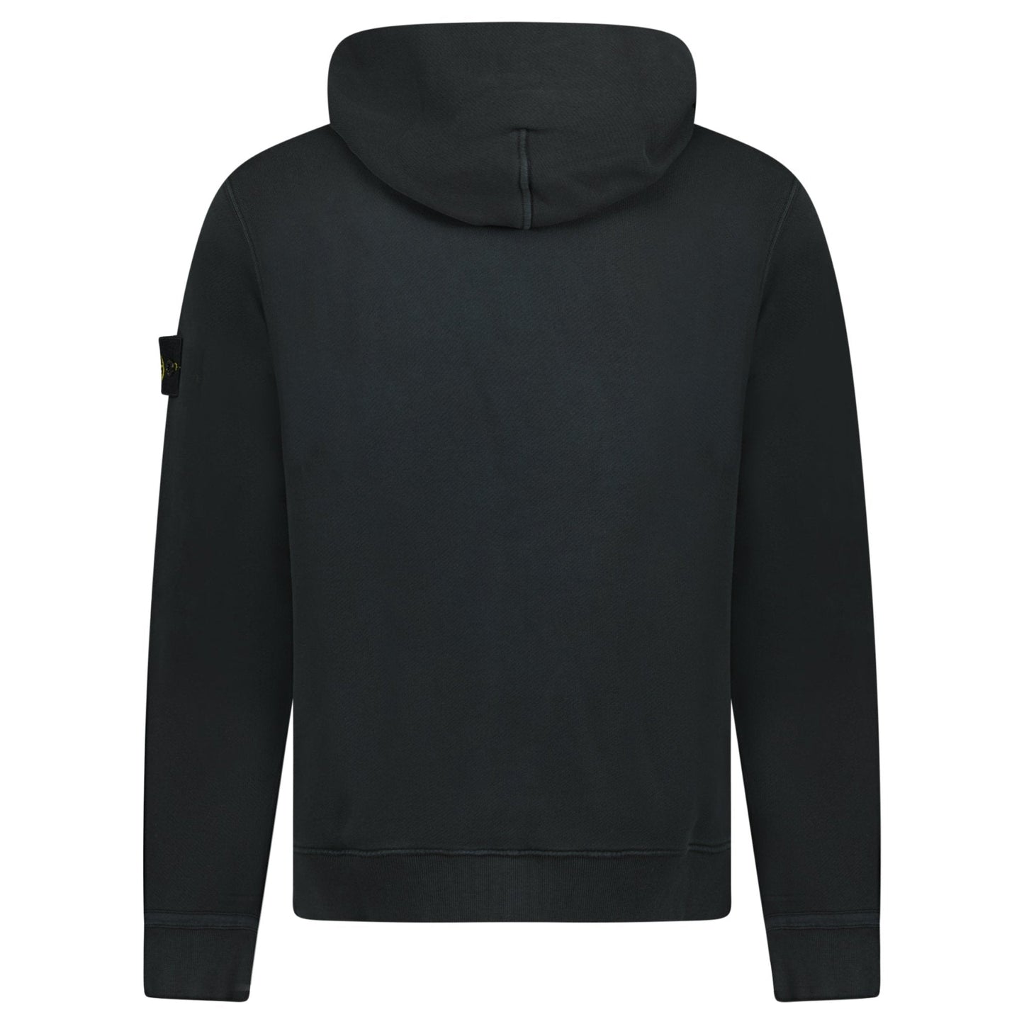 Stone Island Diagonal Fleece Old Effect Hoodie in Black
