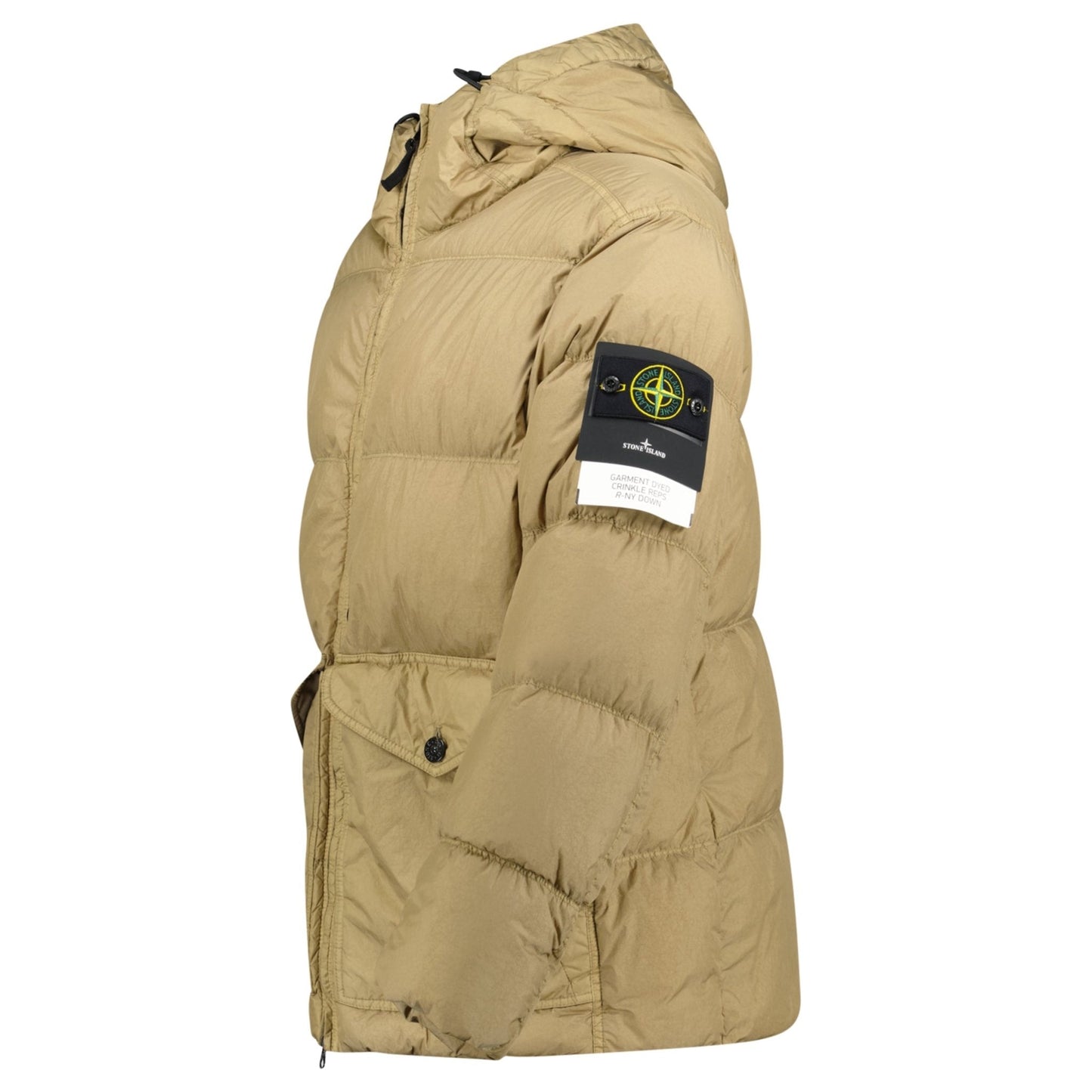 Stone Island Garment Dyed Crinkle Reps NY Down Jacket  Biscuit Brown