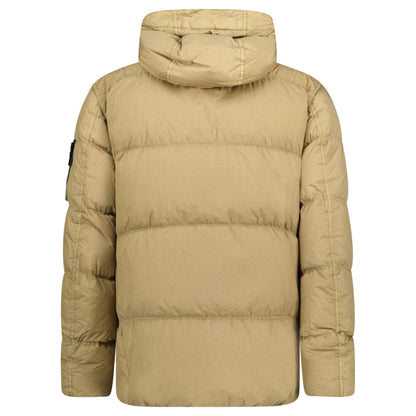 Stone Island Garment Dyed Crinkle Reps NY Down Jacket  Biscuit Brown