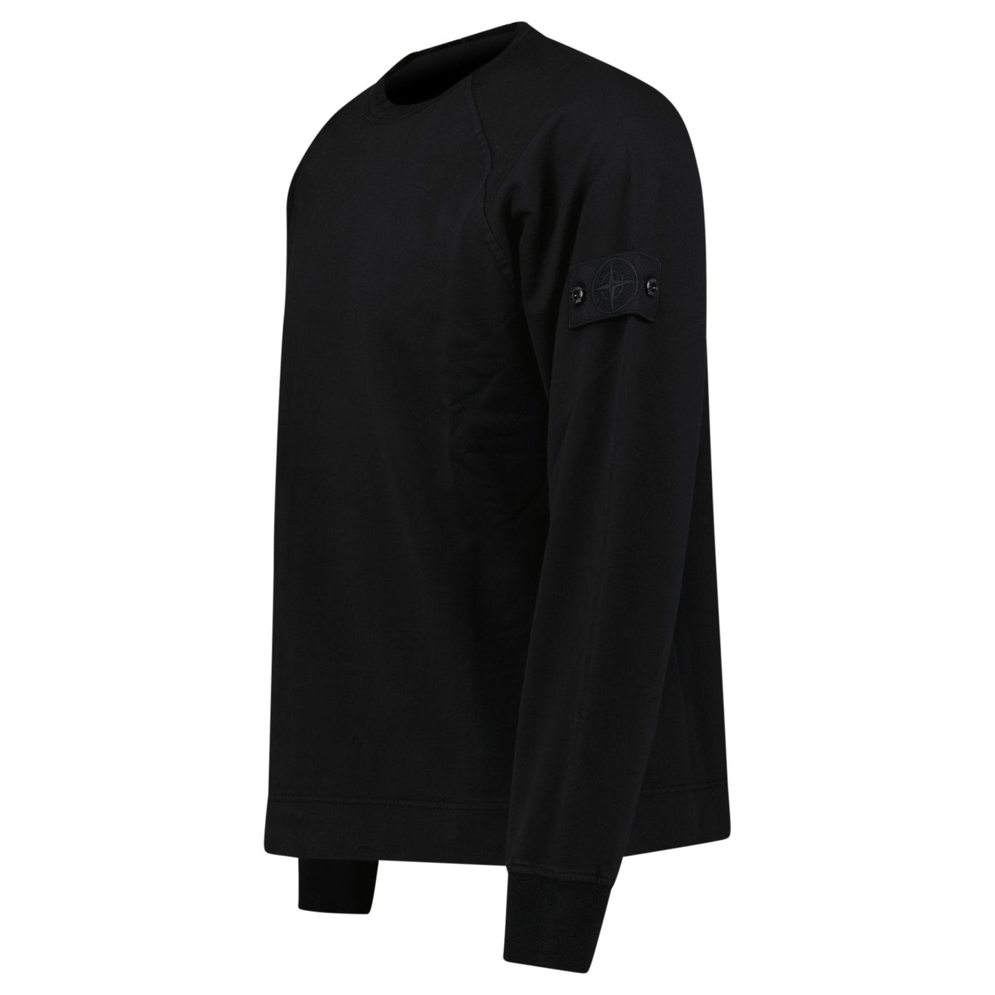 Stone Island Ghost Badge Crewneck Sweatshirt Black