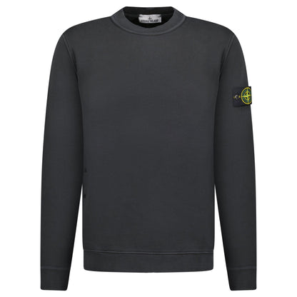 Stone Island Old Effect Crewneck Sweatshirt Black