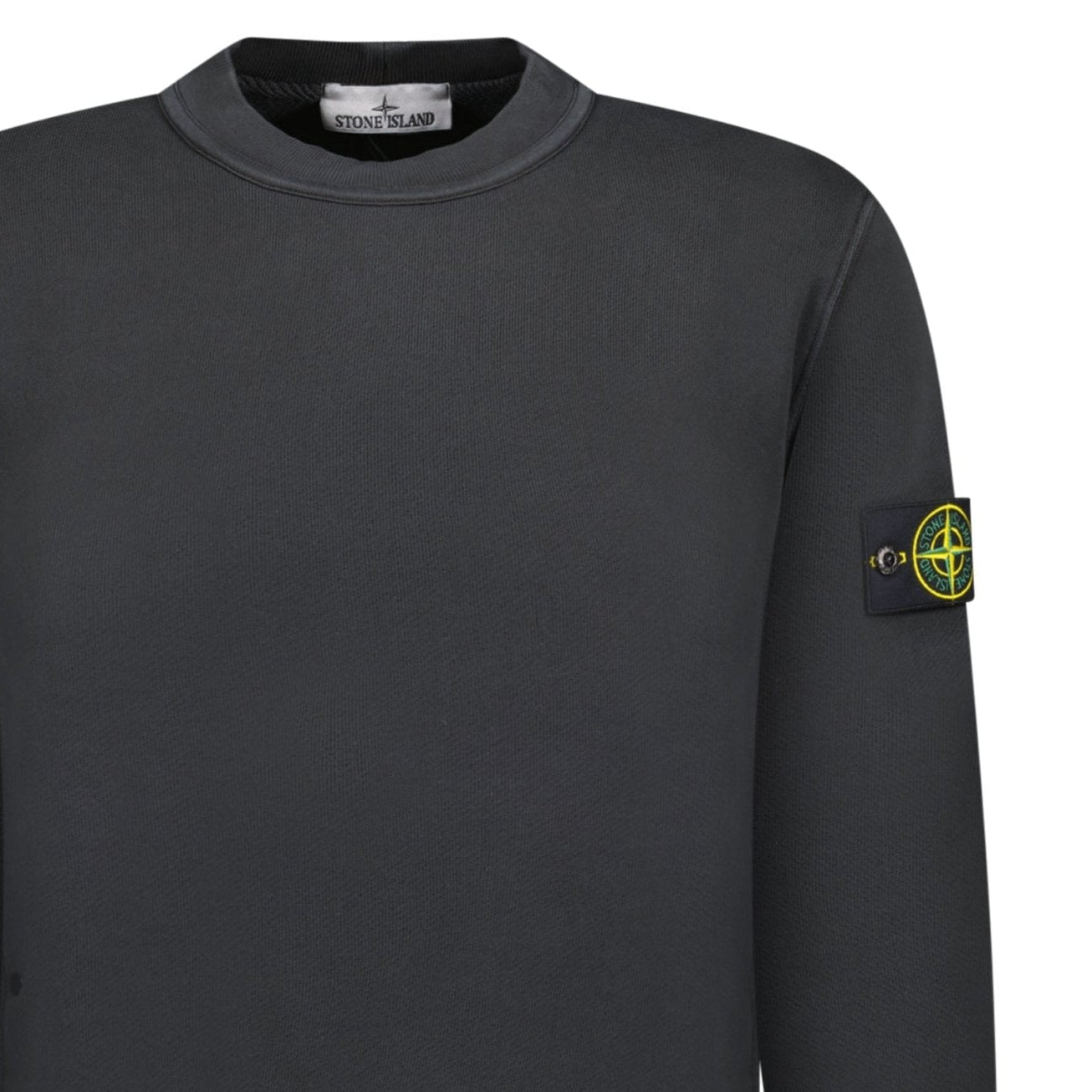 Stone Island Old Effect Crewneck Sweatshirt Black