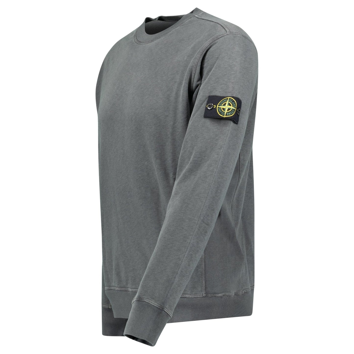 Stone Island Old Effect Crewneck Sweatshirt Charcoal Grey