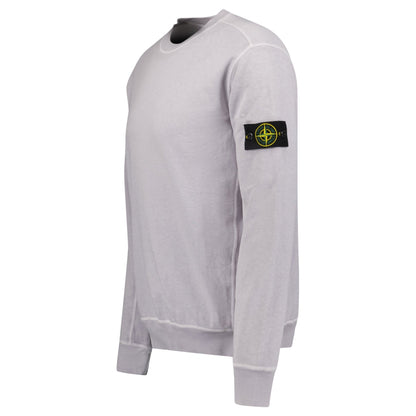 Stone Island Old Effect Crewneck Sweatshirt Lilac