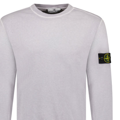 Stone Island Old Effect Crewneck Sweatshirt Lilac