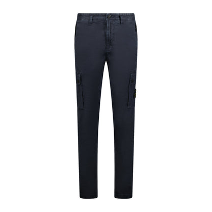 Stone Island Patch Cargo Trousers Navy