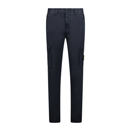 Stone Island Patch Cargo Trousers Navy