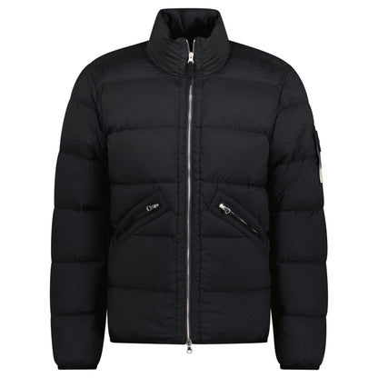 Stone Island Puffer Jacket In Seamless Tunnel Nylon Black