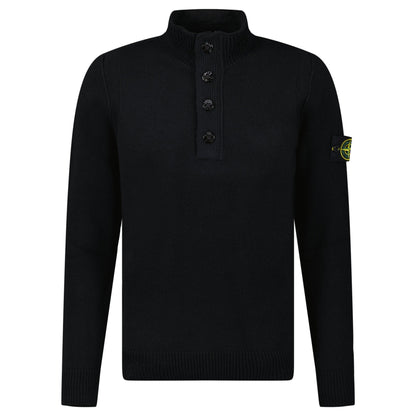 Stone Island Half-Zip Jumper in Black