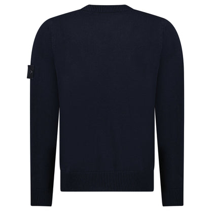 Stone Island Thick Ghost Badge Jumper Navy