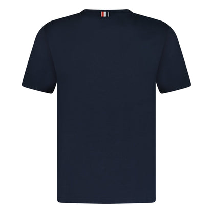 Thom Browne Crew Neck Pocket T-Shirt Navy