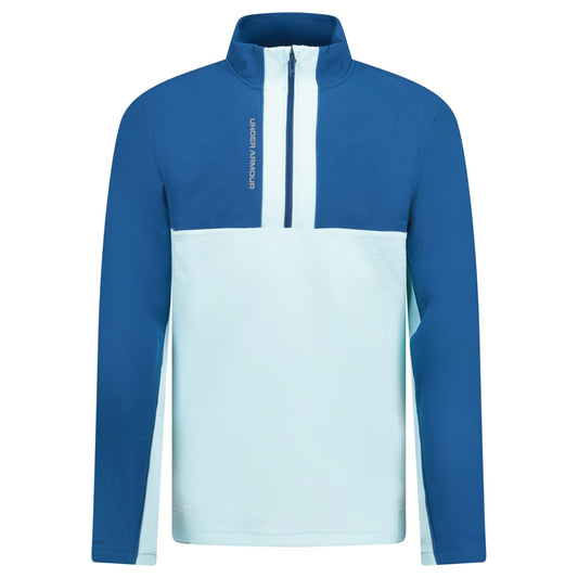 Under Armour Storm Daytona HZ 1/2 Zip Golf Top Fuse Teal Blue
