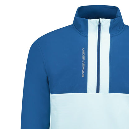 Under Armour Storm Daytona HZ 1/2 Zip Golf Top Fuse Teal Blue