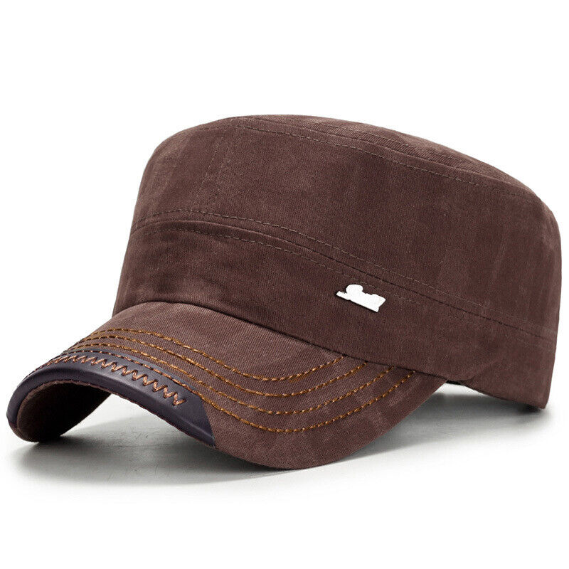 Mens Cap Army Hat Cadet Castro Military Patrol Baseball Autumn Hat Adjustable UK