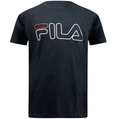 New Mens FILA T-Shirt Short Sleeve Shirt Crew Neck Casual Top Tee Size S-XXL