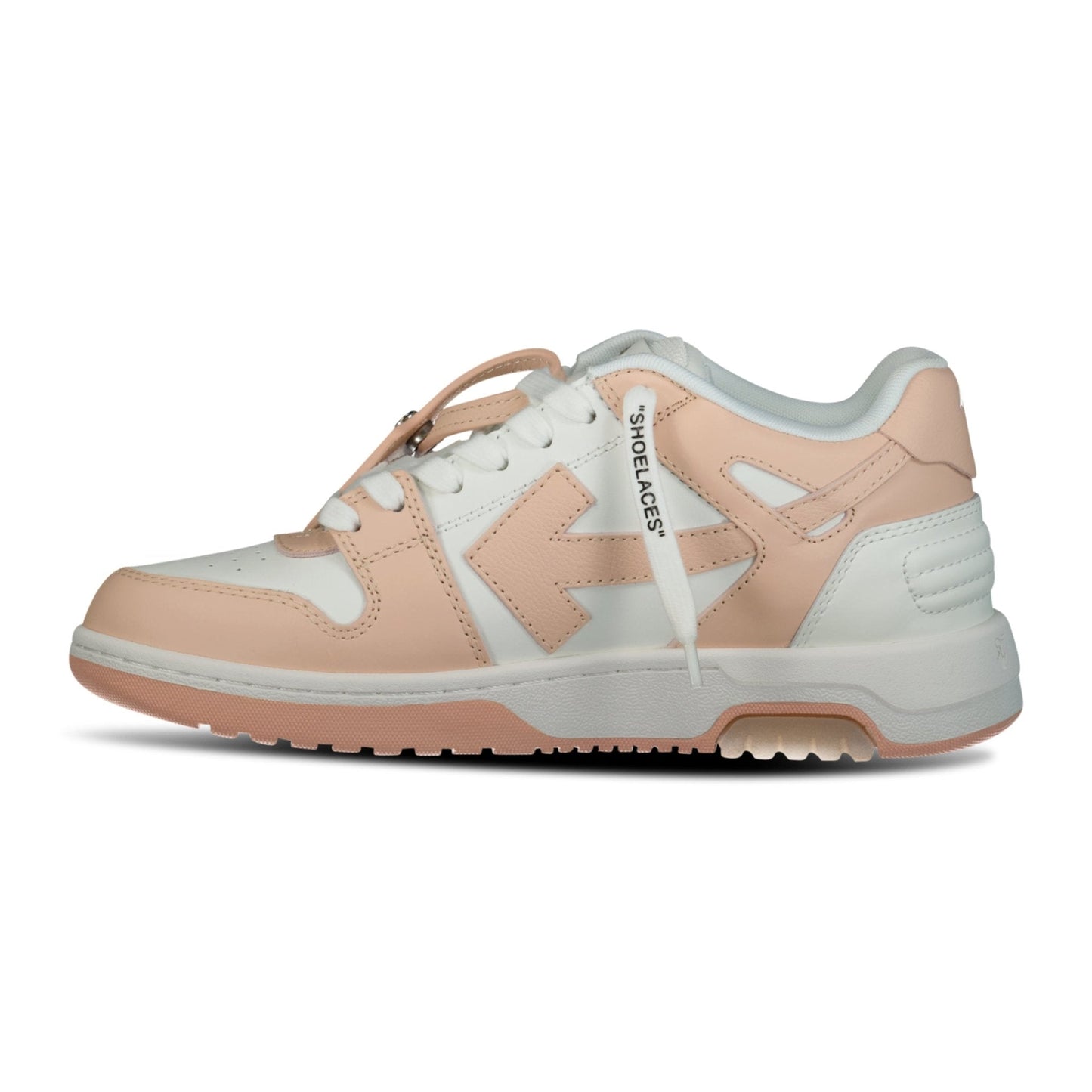Off-White Out Of Office Calf Leather Trainer White & Powder Pink